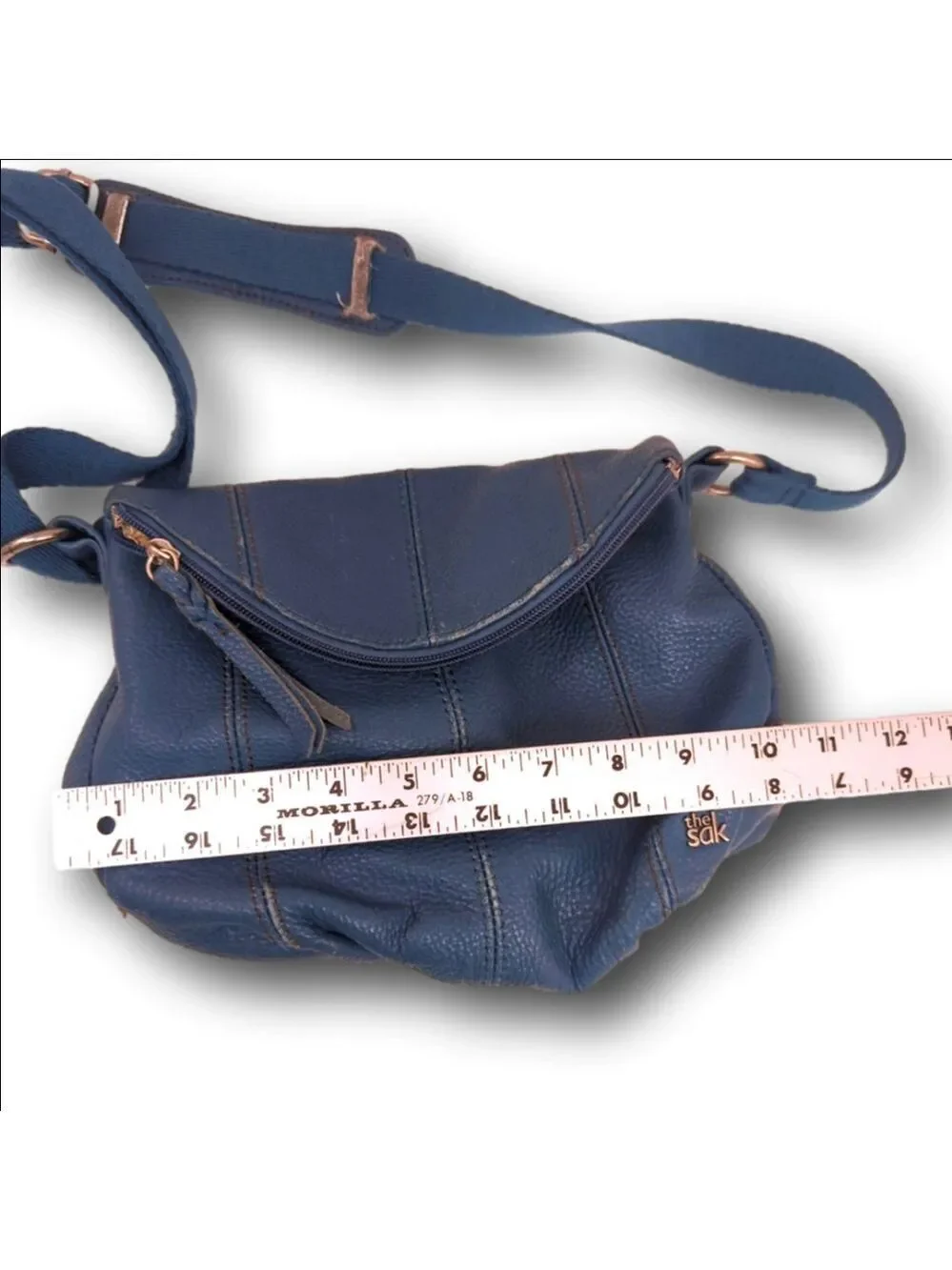 Women's The Sak Blue Leather Crossbody Bag